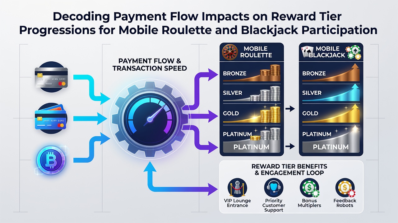 Analytics dashboard displaying payment processing times alongside reward tier progress bars for mobile table game users
